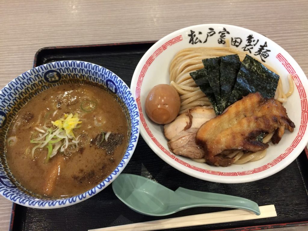 木更津アウトレットの松戸冨田製麺のつけ麺